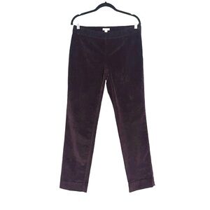 J.Jill Corduroy Straight Leg Burgundy Pants 4